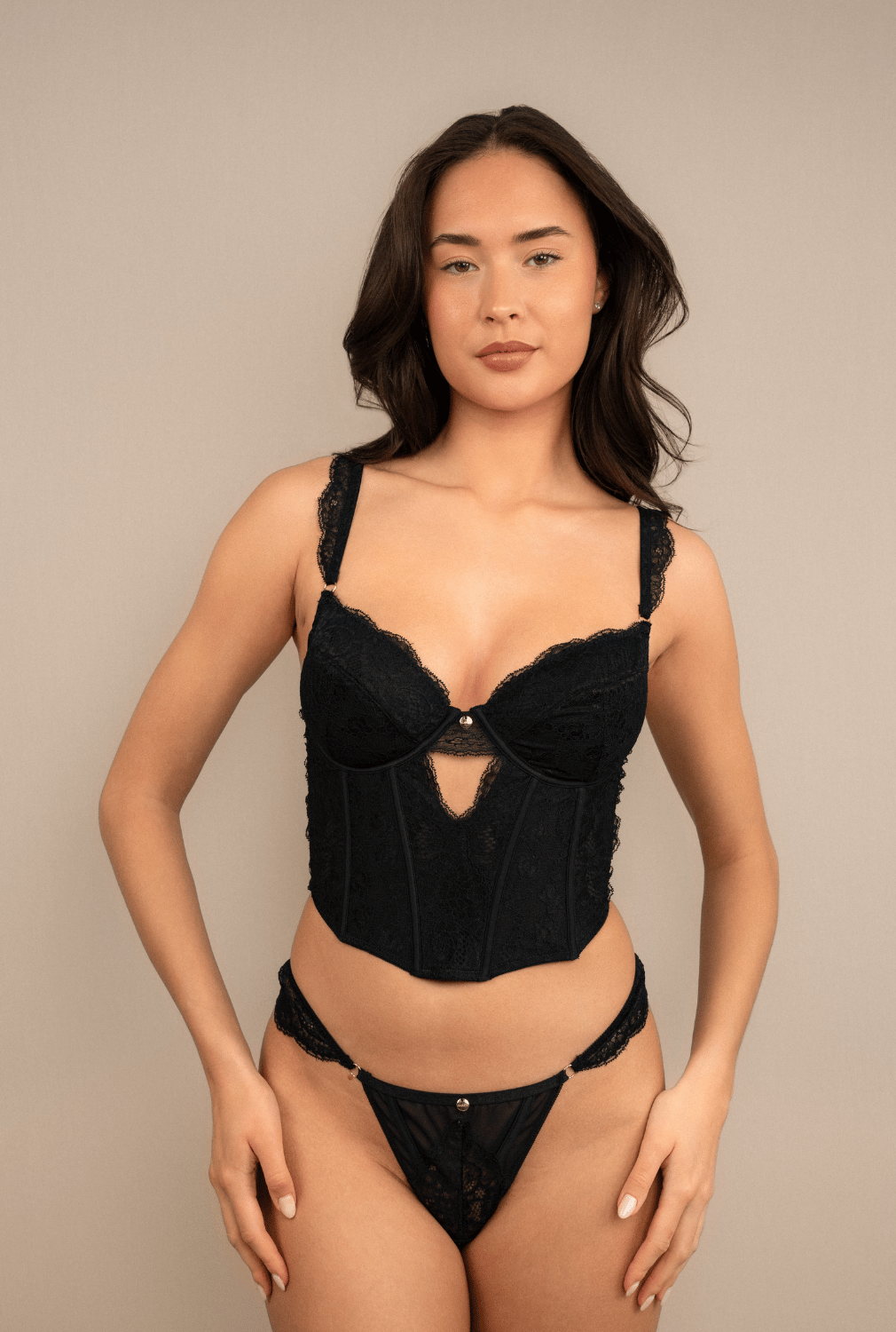 DOLCE CORSET CZARNY