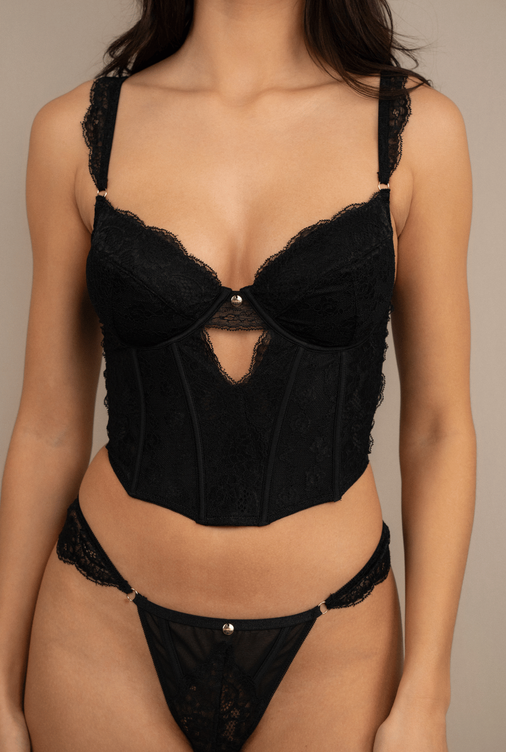 DOLCE CORSET CZARNY