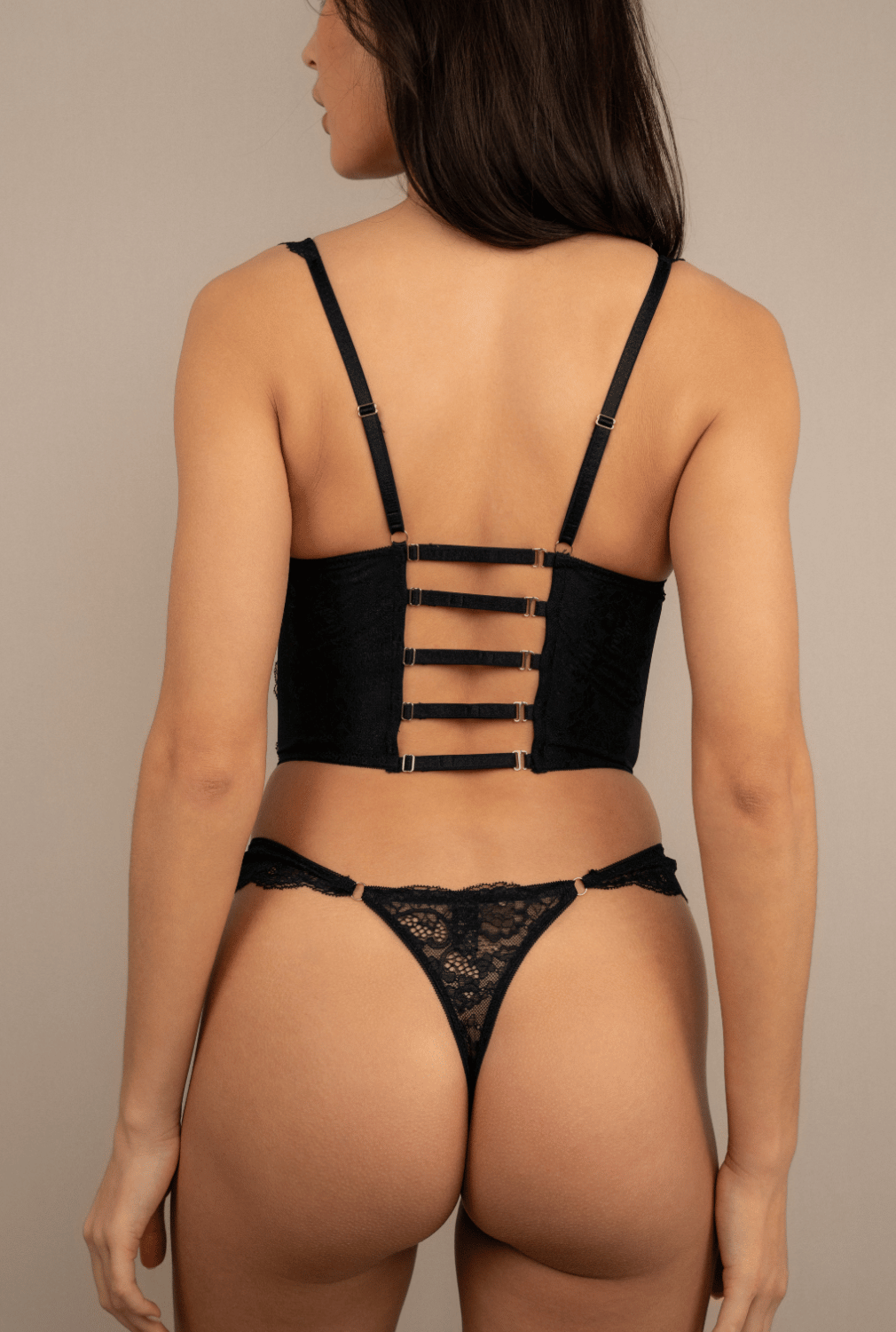 DOLCE CORSET CZARNY