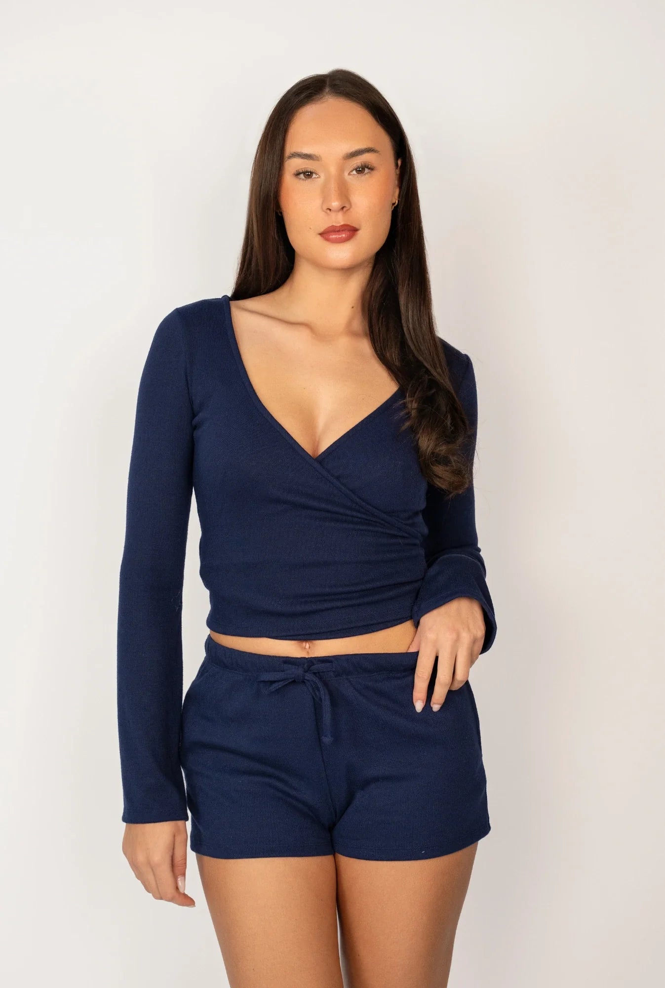 POINTELLE SHORTS MIDNIGHT